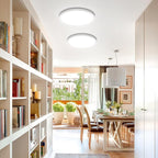 SunRider 4 Pack 12 Inch LED Flush Mount Ceiling Light, 2400LM, 5000K Daylight White, 24W Dimmable Modern Slim Round Flat Ceiling Lights for Bedroom