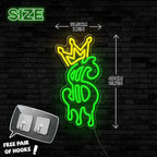 Money Neon Sign, Crown Dollar Neon Signs for Shop Store Wall Decor, USB Powered Adjustable Brightness Dollar LED Neon Light Sign for Man Cave Game Room Bar Pub Party Decor