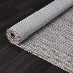 Washable Indoor Outdoor Rug 5x7 Weather Resistant Area Rugs Modern Solid for Porch Deck Balcony Backyard Patio Outside Carpet (5 X 7 Silver Grey)