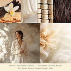 Luxury Vanilla Scented Candle - Large 3 Wick Jar Candle - Elegant Gift for Women & Men - 100% Natural Soy Wax - Up to 40 Hours Burning Time - Housewarming Aromatherapy Candle for Home