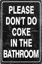 Vintage Tin Sign Retro Metal Funny Bathroom Signs for Home Decor Stylish Wall Art Plaques Gift for Bathroom Kitchen and Gothic Wall Decor in Every Room 12x8 in