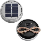 Cooo 6 Pack Crackle Glass Solar Lantern with 30 LED Firefly Lights– Waterproof Outdoor Hanging Lamp 215% Larger Solar Panel, Anti-Rust Lids Decorative Lighting for Garden Patio Table