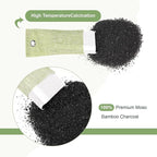 Nuanchu 24 Pcs Activated Charcoal Odor Absorber 50g/100g/200g, Air Purifying Bamboo Charcoal Bags, Natural Shoe Odor Absorber, Deodorizer Absorbers for Fresh Car Home Closet Pet Basement Smell(Green)