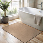 CAMILSON Easy Jute Rug 2x3, Indoor Outdoor Natural Color Fiber Area Rugs for Living Room and Kitchen Rug, Solid Boho Woven Design, Easy-Cleaning, Washable Outside Carpet Alfombras (2 x 3)