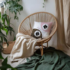 Preppy Pink Leopard Print Lucky 8 Ball Throw Pillow Covers 18x18, Cheetah Room Decor, Funky Y2K Leopard Print Decorative Pillow Covers for Girls Room Dorm Apartment