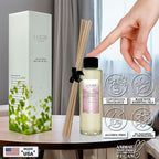 LOVSPA Mahogany Teakwood Diffuser Oil - Luxury Essential Oils for Diffuser Refill & Air Freshener Room Spray - Long-Lasting & Natural Home Fragrance, Scented Oil for Diffusers, USA Made, 4oz