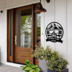 Custom Metal Camping Signs Outdoor - Personalized Size Rustic Wall Art, Lake House Decor, Farmhouse Gift for RV, Cabin & Garden - MADE IN USA