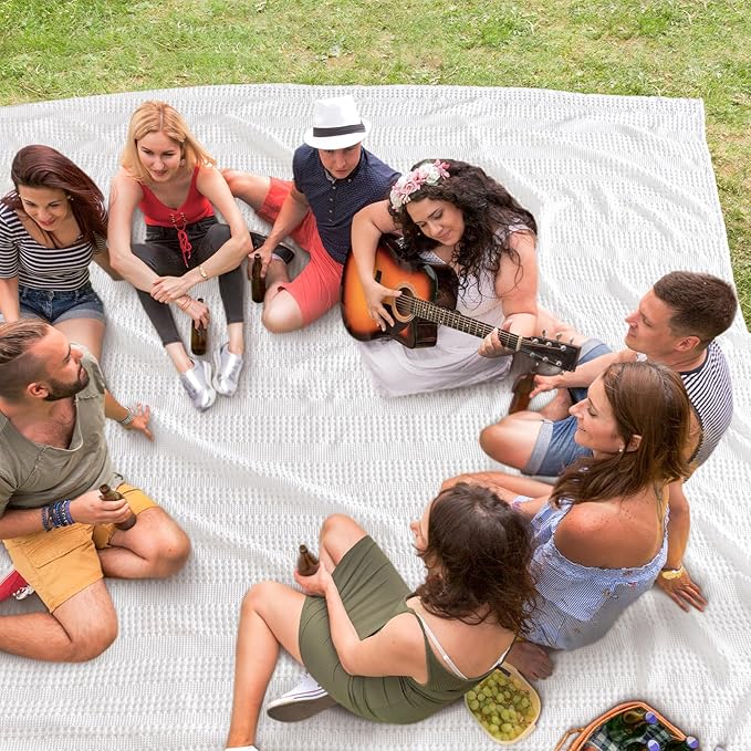 PHF Cooling Waffle Blanket California King Size, Lightweight 60% Rayon Derived from Bamboo & 40% Cotton Breathable Blanket for Hot Sleepers, Soft and Luxury for Bed Couch and Sofa, 110"x96", White