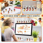 25 Pcs Thanksgiving Fall Jesus Figures Bulk 25 Fall for Jesus He Never Leaves Cards Little Maple Leave Figurines Greeting Cards Mini Pocket Figures for Religious Party Favors Gifts