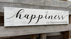 Happiness is Homemade Sign, Farmhouse Kitchen Sign,Rustic Wooden Kitchen Wall Decor for Dining Room (Happiness) 4x16 Inch