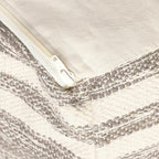 REDEARTH · Tufted Pouf Ottoman with Filler Textured Storage Cube Bean Bag Pouffe Footrest for Living Room, Bedroom, Nursery, Kidsroom; 100% Cotton (17.5"X17.5"X17.5", Melange Delight Taupe)