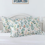 Travan 3-Piece Quilt Set Quilted Bedspread Lightweight Coverlet Set Garden Style Floral Printed Oversized Quilted Bedding Set with Shams for All Season, Exquisite, King Size