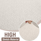 HDCAXKJ Sectional Couch Cover L Shape Stretch Sofa Covers Washable Jacquard Corner Couch Slipcover Non Slip Sectional Slip Cover U Shaped Furniture Protector for Pets Dogs (White, Large)