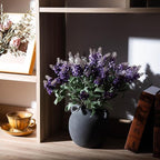 Ceramic Flower Vases, 6 Inch Vintage Terracotta Vases with hadle for Home Decor, Decorative Porcelain Vase, Farmhouse Vase for Home Decor, Living Room, Shelf Decor, Farmhouse, Table, Lyeec