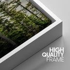 SIGNWIN 3 Piece Framed Canvas Wall Art Foggy Mountains Canvas Prints Home Artwork Decoration for Living Room,Bedroom - 16"x24"x3 White