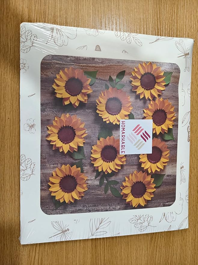 Paper Flowers Decorations for Wall, 3D Sunflower Party Decorations, Nursery Room Decor, Handmade Artificial Paper Flowers, Baby Showers Birthday Home Summer Party