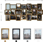 Jerry & Maggie 4X6 Collage Picture Frames for Wall Decor, 21 Opening Collage Wall Hanging for 6x4 Photo, Multi Picture Frame Set with One-piece Design Gold