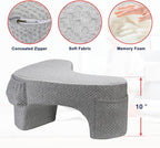 Reading Pillow for Lap & Gaming, Memory Foam Lap Desk Pillow, Extra Large Arm Rest Pillow for Adult, Laptop Pillow for Lap, Reading, Working, Gaming or Sitting in Bed, Floor, Sofa