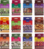 Tulasi Classic Incense Cones with Natural Oils Scents, Set of 12 Fragrances (180 Cones) Calming Home Aromatherapy, Meditation, Relaxing, Mixed Scents with Natural Oils