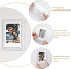 Acrylic Fridge Magnetic Picture Frames, 3x5 Inch Magnetic Clear Photo Frames Fit 3x5 and 4x6 Picture for Refrigerator/Locker/Wall, Compatible with Polaroid Camera Photos 6 Pack