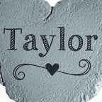 Let's Make Memories Personalized Garden Stone - Resin - Custom Garden Décor - Love Grows Here Round Stone with Heart Cutout - for Dad - for Father's Day