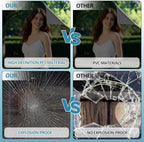 Window Film Transparent Heat Control UV Blocking, 30% VLT Window Tint for Shopfront Glass with Installation Tools, PET Material, Ideal for Stores, Glass Doors and Display Windows, 35.4Inch×196.9Inch