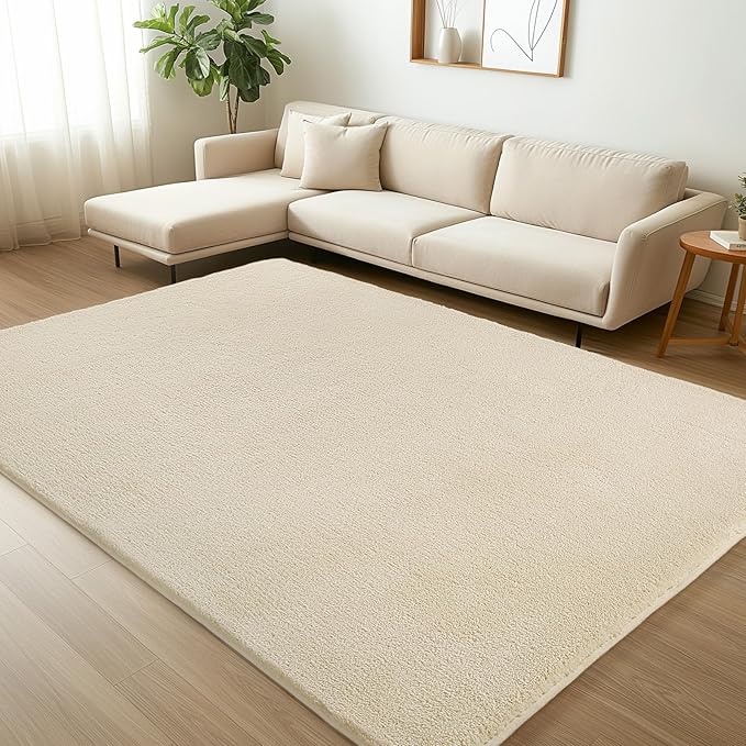 Sour Lemon 8x10 Area Rugs for Living Room, Soft Large Area Rug Fluffy Rugs for Bedroom，Machine Washable Area Rug Non Slip Carpet Rug for Living Room Playroom Kids Room Home Decor