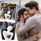 XMGZQ Mini Couple Statue Tv Stand Decor Items for Living Room Home Decor,Bedroom Decor for Couples Sculpture for Anniversary Wedding,Love Gifts for Couples 2025,Knick Knacks for Shelves