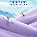 Cooling Comforter King Size, Double-Sided Cooling Blanket for Hot Sleepers & Night Sweats, Arc-Chill Q-Max > 0.4 Breathable Ice Blanket, Lightweight Cold Comforter (108''x90'', Purple)