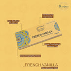 Raajsee Vnilla Incense Sticks 100 Gm Pack-100% Natural Insence Sticks -Organic Non Toxic - Charcoal Free - for Church,Aroma Therapy,Relaxation,Meditation