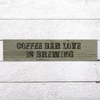Generic Funny Wood Sign Coffee Bar Love is Brewing Rustic Wooden Hanging Sign Home Farmhouse Kitchen Wall Decoration 16 x 4 Inch