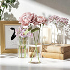 30 Pack Glass Cylinder Vase for Centerpieces, Clear Flower Glass Vases for Wedding Decorations, Hurricane Floating Candle, Holder for Table Centerpiece Wedding Home Décor