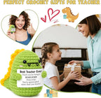 OCCdesign Mini Teacher Gifts for Christmas Teacher Appreciation Gifts for Best Teachers Ever Handmade Crochet Dinosaur Thank You Gift for Teachers Christmas Birthday Retirement Gift Ideas