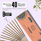 Raajsee Amber Incense Sticks 100 Gm Pack-100% Pure Organic - Natural Hand Rolled Free from Chemicals-Insence for Church,Relaxation, Meditation & Sensual Therapy