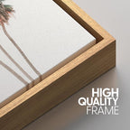 SIGNWIN Framed Canvas Print Wall Art Set Retro Vintage Pastel Tropical Island Beach Nature Wilderness Photography Modern Art Landscape Relax/Calm for Living Room, Bedroom, Office - 16"x24"x3 Natural