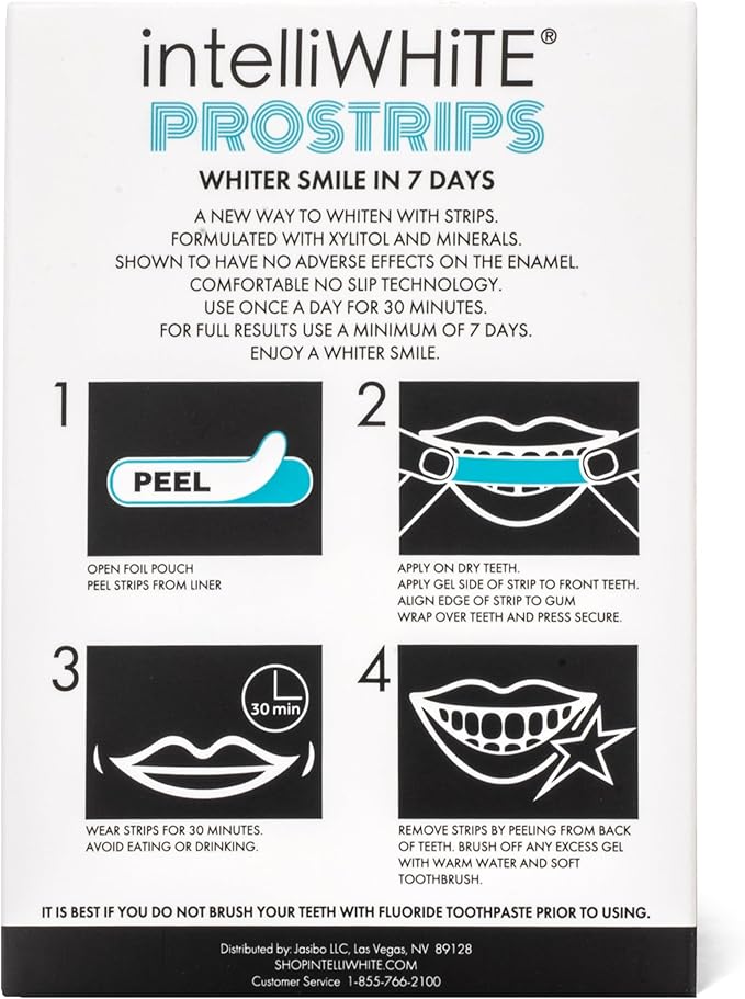 Prostrips - 12 Shades Whiter Teeth - 28 Enamel Safe REMINERALIZING Gentle Strips – 97% no Sensitivity