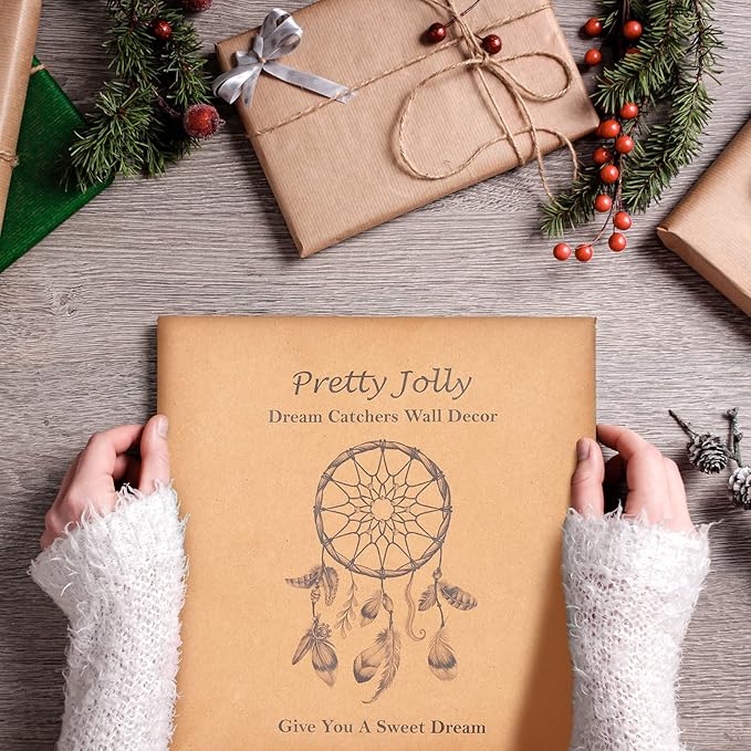 7 Chakras Dream Catchers Tree of Life Dream Catcher Black Feather Wall Decor with Rainbow Healing Crystal Stone Ornaments Wall Art Hanging for Bedroom Home Decor Blessing Gift Wedding Party -23.6"