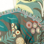 MSGKV 100% Cotton Throw Blanket for Couch Bed Sofa, Cotton Quilt Coverlet Reversible Mudcloth Throws, Soft Cozy Farmhouse Blankets 60''x 80'' Tiger Print Blanket for All Seasons