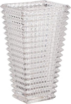 MCMCNCUIU Crystal Glass Vase, Large Crystal Vases for Flowers, Large Flower Vase, Clear Modern Vases for Living Room, Bedroom, Kitchen, Dining Table, Mantle, Wedding, 11 Inches