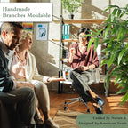 Artificial Bamboo Tree, 5 ft Fake Tree, Faux Silk Plant with Pot, Fake Plants for Home Office Indoor Outdoor Decor, 5 Natural Bamboo Trunks