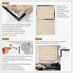 SIGNWIN 36"x46" Extra Large Framed Wall Art Vintage Botanical Sketch with Detailed Floral Pattern, Classic Nature Illustration for Home Living Room Bedroom Decor (Frame Assembly Required)