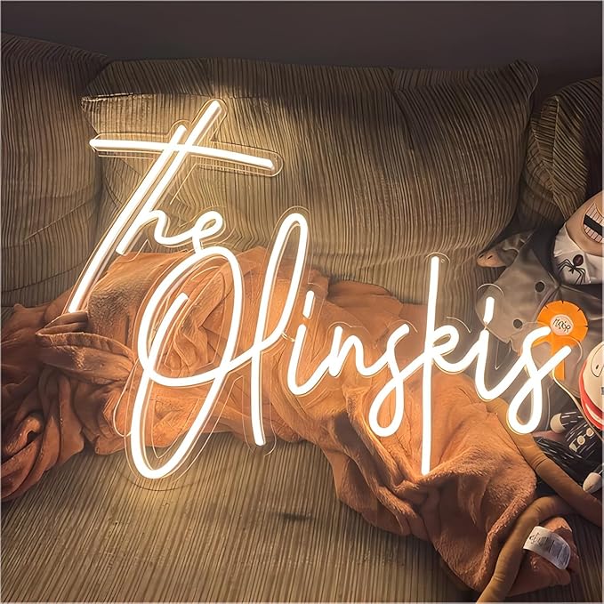 Custom Neon Signs,Neon Sign Customizable for Wall Decor,Personalized LED Neon Sign for Wedding Birthday Party Gift Party Bar Game Room Home Business Shop Name Logo Neon Lights