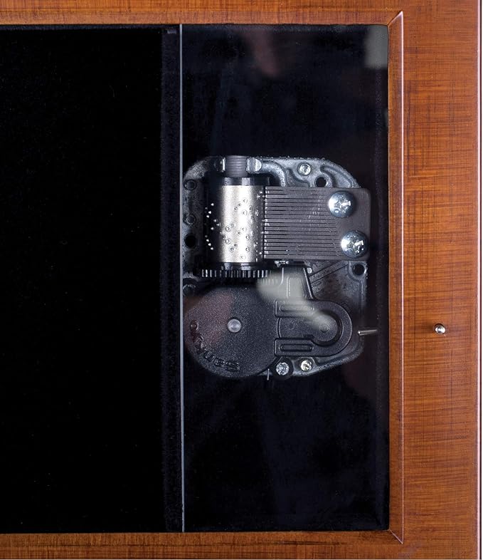 Mary Undoer of Knots Wood Finish Jewelry Music Box Plays Ave Maria