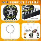 5 Pcs Racing Car Photo Balloon Holder Table Centerpieces Holders Racing Themed Decoration Place Card Holder Photo Clips Holder for Home Birthday Wedding Party Decor