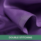 Queen Sheets by Pure Bamboo, Genuine 100% Organic Viscose Derived from Bamboo Bed Sheet Set, Luxuriously Soft & Cooling, Double Stitching, Lifetime Quality Promise (Queen, Purple)