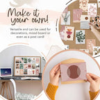 Artivo Boho Wall Collage Kit for Teen Girls, Cute Room Decor, Aesthetic Wall Decor Pictures, Boho Wall Art Prints Bedroom Decor, Posters for Room Aesthetic, Dorm Collage Photos 50 Set 4x6 inch