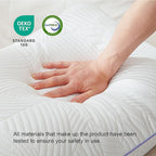 Shredded Memory Foam Pillows Queen Bed Pillows Set of 1, Summer Cooling Pillows for Hot Sleepers with Washable Pillowcase, and Winter Soft Dual Sided Pillow for Back and Stomach Sleepers