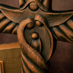 BGCOPPER Holy Family Wall Cross, Handmade Wooden Cross Wall Crucifix, Jesus Cross Wall Decor Art for Home Room Decor Christmas Gifts - 6 Inch