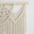 large macrame wall hanging - Boho Tapestry Macrame Wall Decor Art- Chic Bohemian Handmade Woven Tapestry Home Decoration for Bedroom Living Room Apartment Wedding Party - 43"x32" (Beige-fringe)
