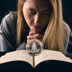 3D The Blessed Virgin Mary Crystal Ball Laser Etched Our Lady of Guadalupe Glass Sphere Statue Mother Mary Christian Catholic Religious Easter Gifts